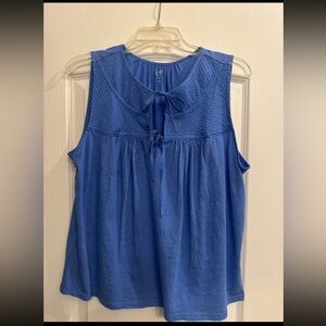 Blue Sleeveless Women's loft Top